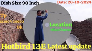 Hotbird 13E Ku Band latest update on 76 feet dish antenna Date 26102024 [upl. by Iramaj]