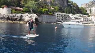 A Fliteboard eFoil morning in Taormina Sicily [upl. by Lemyt993]