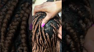 How to use peppermint growth oil part 1 aaysalon aaybraiding shorts [upl. by Suzy]