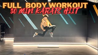 30 MIN HIIT WORKOUT for Beginners amp Advanced  KARATE Strikes  Martial Arts Cardio  NJE Fitness [upl. by Lleval]