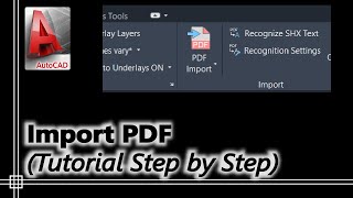 Autocad  How to import a PDF [upl. by Jacky]