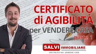 Tutto quello che devi sapere sul certificato di agibilità per vendere casa  PARTE 1 [upl. by Lalat884]