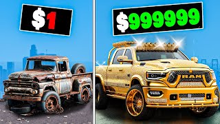 Every time I crash my truck gets more expensive in GTA 5 [upl. by Aerdnaxela675]