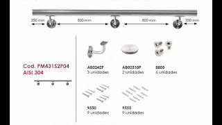 Kit pasamanos Barandillas barandas [upl. by Etnoj]
