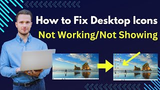 How to Fix Desktop Icons Not WorkingNot Showing bangla [upl. by Welsh]