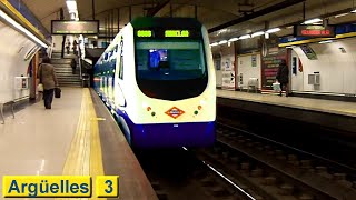 Argüelles L3  Metro de Madrid  Serie 3000  2015 [upl. by Eelak368]