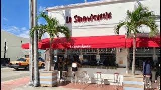 South Beach Miami Best Cuban Sandwiches  Must Try La Sandwicherie [upl. by Nnylirak]