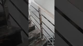 Steel ki railing  new design mein  m Vaseem fabrication [upl. by Oilicec]