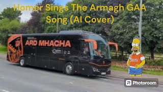 Homer Sings The Armagh GAA Song AI Cover [upl. by Jona]