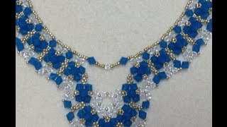 Crystal Diamonds Necklace Tutorial [upl. by Rika]