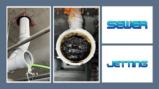 Sewer jetting  drain cleaning maintenance [upl. by Voleta]