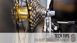 How to fix a bent derailleur hanger [upl. by Ayvid]