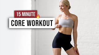 15 MIN TOTAL CORE  ABS Workout  No Equipment No Repeat Home Workout to strengthen your core [upl. by Fabe]