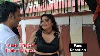 Taaza Khabar Season 2 Trailer Launch Event  Bhuvan Bam Crazy Fans Reaction  Taaza Khabar 2 [upl. by Anilejna584]