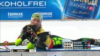 Darya Domracheva another shooting FAIL Khanty Mansiysk 2015 [upl. by Hera]