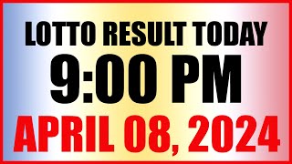 Lotto Result Today 9pm Draw April 8 2024 Swertres Ez2 Pcso [upl. by Gwendolyn]