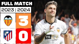 Valencia CF 3  0 Atlético de Madrid  PARTIDO COMPLETO  LALIGA EA SPORTS 202324 [upl. by Calderon]