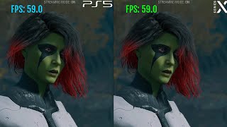 Guardians of the Galaxy PS 5 vs Series X Comparison  Loading Time Graphics Resolution FPS Test [upl. by Hendrickson336]