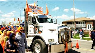 Brampton Nagar Kirtan  Khalsa Day Parade Canada [upl. by Aloel381]