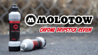 Molotow Dripstick 860ds Silver Review [upl. by Elleved]