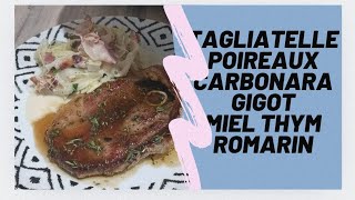 tagliatellespoireauxgigotgastronomiefoodrecettefacile [upl. by Haneekas784]