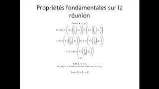 Théorie de la mesure partie 6  Propriétés fondamentales sur la réunion [upl. by Sevik]