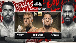 UFC NASHVILLE LIVESTREAM  PAUL VS DIAZ FULL FIGHT NIGHT COMPANION amp PLAY BY PLAY [upl. by Deenya]