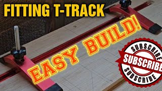 FITTING TTRACK  EASY BUILD tinyworkshop workbench woodworking [upl. by Bradman]