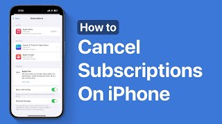 How To Cancel Subscriptions On iPhone or iPad  iOS 18 [upl. by Drawdesemaj160]