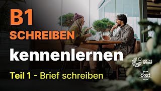 kennenlernen  Schreiben Teil 1 Brief schreiben B1 Zertifikat Goethe amp ÖSD  نامه نگاری b1 [upl. by Clevey]