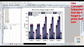 How to Save Origin Graph as TIFF [upl. by Pittman]