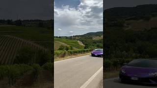 The most beautiful road  Strada del Chianti with a Lamborghini Huracan Tecnica ITALY [upl. by Acinoj880]