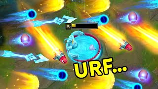 BEST URF FUN MOMENTS 2022 High APM Zed Unkillable Olaf Cross Map Cannon [upl. by Madonna]