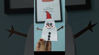 Kids Easy paper Sheet Craft video Amazing paper craft video santaclaus artandcraft craft art [upl. by Mitchiner]