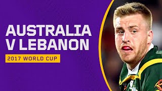 Australia v Lebanon  Match Highlights  2017 Rugby League World Cup [upl. by Aiekan]