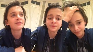 Noah Schnapp  Instagram Live Stream  23 May 2017 [upl. by Rintoul260]