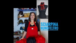 Sciarpina in nunofeltro [upl. by Tayib]