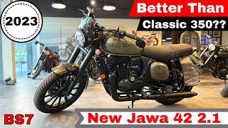 2023 New Jawa 42 21 BS7 Model😍Detailed Review  Mileage  price  Features  Better Than Classic🔥 [upl. by Anoo]