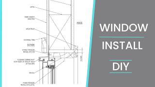 How To Install An Aluminium Window In A Timber Frame  DIY [upl. by Benilda]