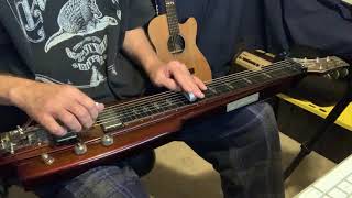 Teach Your Children  on the Duesenberg Lap Steel in Open D [upl. by Ailimat]