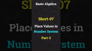 Place Values in the Number System  Part2 shorts maths [upl. by Allecram]