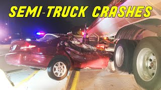 TOP SEMITRUCK CRASHES OF THE YEAR  Road Rage and Brake Checks [upl. by Cadell220]