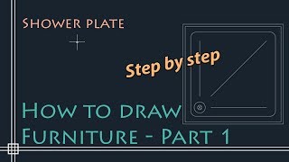 Autocad 2D Basics  Tutorial to draw floor plan Furniture  PART 1 [upl. by Liane]