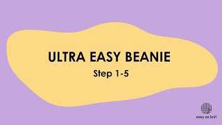 Ultra Easy Beanie Step 15 [upl. by Charmion669]