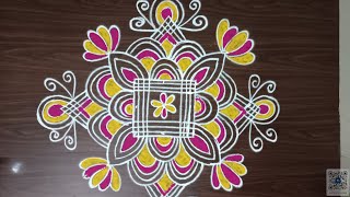 sukravarammuggulu rangoli easyrangoli muggulu kolam [upl. by Ahsoet1]