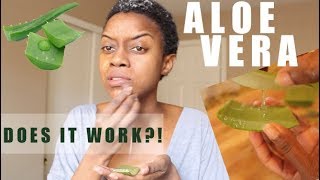 Fresh Aloe Vera Gel on My Skin for 5 Days  DOES IT ACTUALLY WORK [upl. by Ahsain]