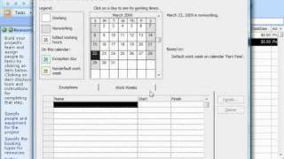 Project Tutorial Creating New Base Calendars Microsoft Training Lesson 47 [upl. by Zigrang]