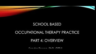 School Based Occupational Therapy Practice Part 4 Overview  IEP related services and more [upl. by Htir852]