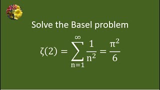 Solving Basel problem using Taylor series Mis1676 [upl. by Link773]