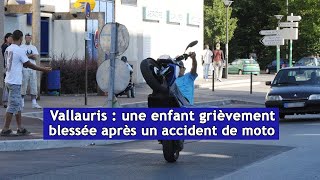 Vallauris  une enfant grièvement blessée après un accident de moto  DRM News Français [upl. by Inram]